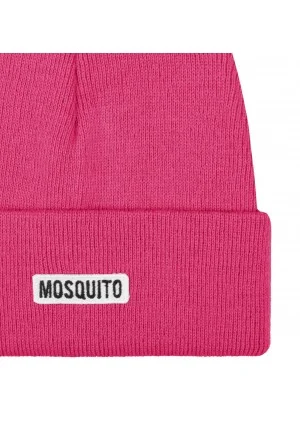 Magenta pink knitted beanie