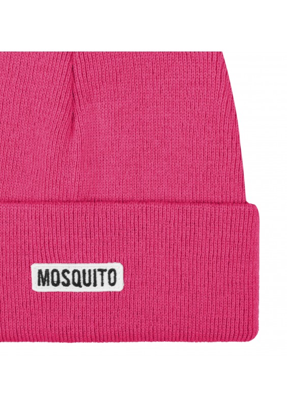 Dzianinowa czapka damska beanie Magenta