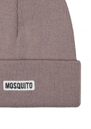 Taupe knitted beanie