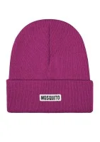 Buff - Blueberry pink knitted beanie