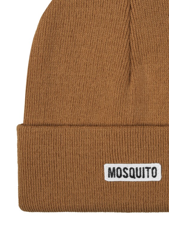 Caramel brown knitted beanie