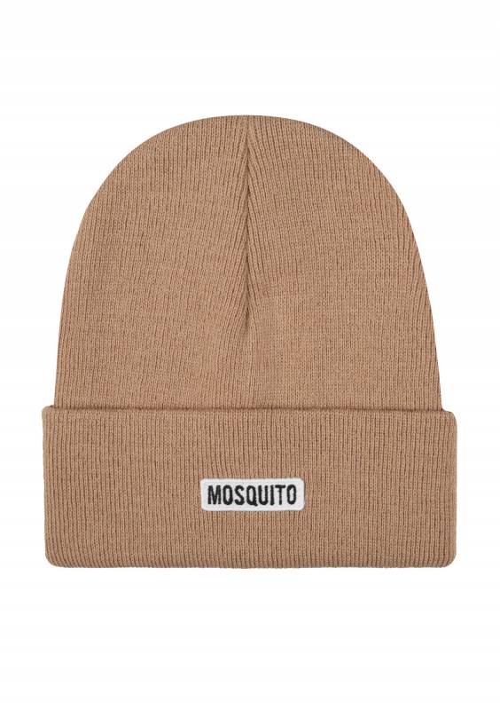 Latte beige knitted beanie