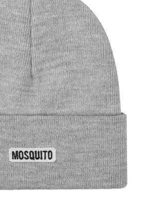 Dzianinowa szara czapka damska beanie