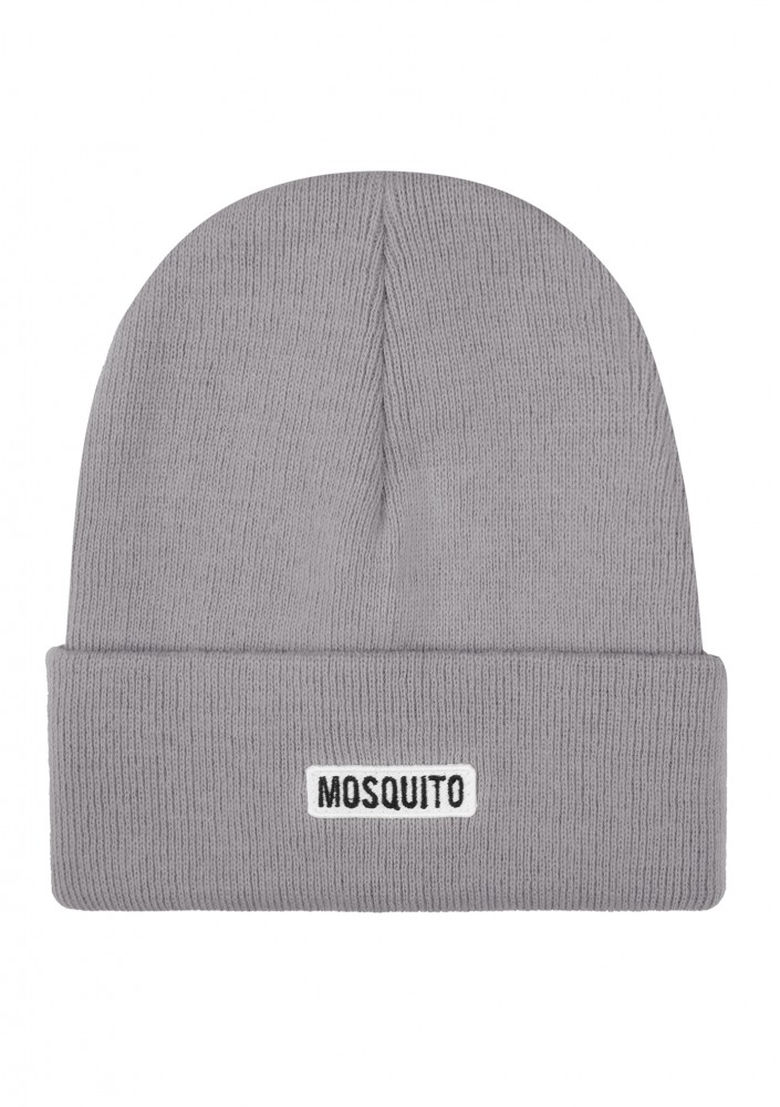 Buff - Grey knitted beanie