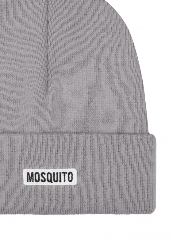 Buff - Grey knitted beanie