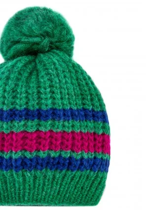 Naluu - Green striped winter hat