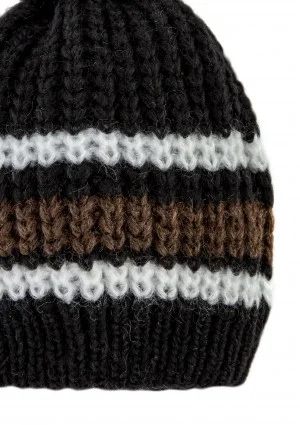 Naluu - Black striped winter hat