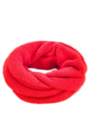 Red winter infinity scarf