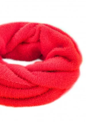 Red winter infinity scarf