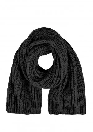 Naluu - Czarny szalik damski zimowy