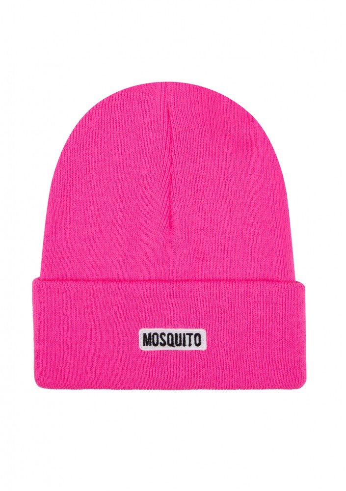 Buff - Dzianinowa czapka beanie z logo Neon Fuxia