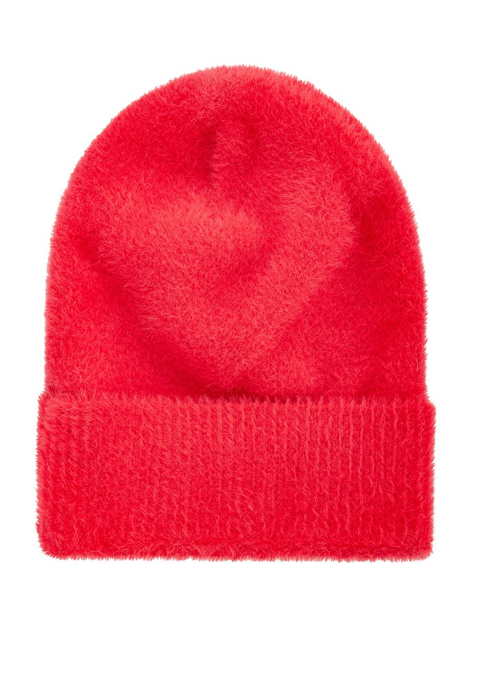 Fluffy - Red winter beanie