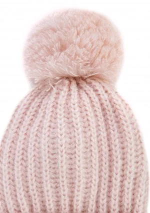 Powder pink winter hat