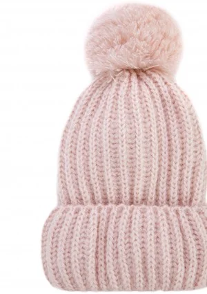 Powder pink winter hat