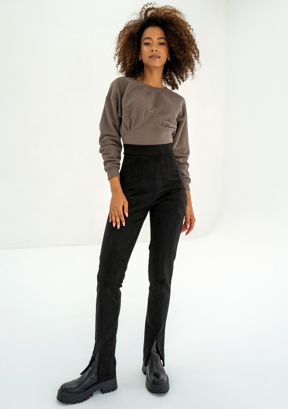 Funky - Short beige sweatshirt