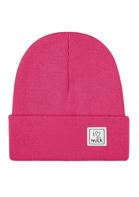 Winter magenta pink kids beanie