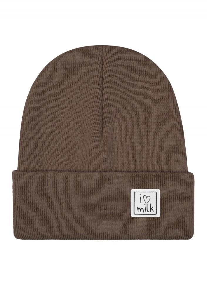 Winter brown kids beanie