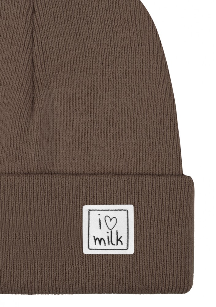 Winter brown kids beanie