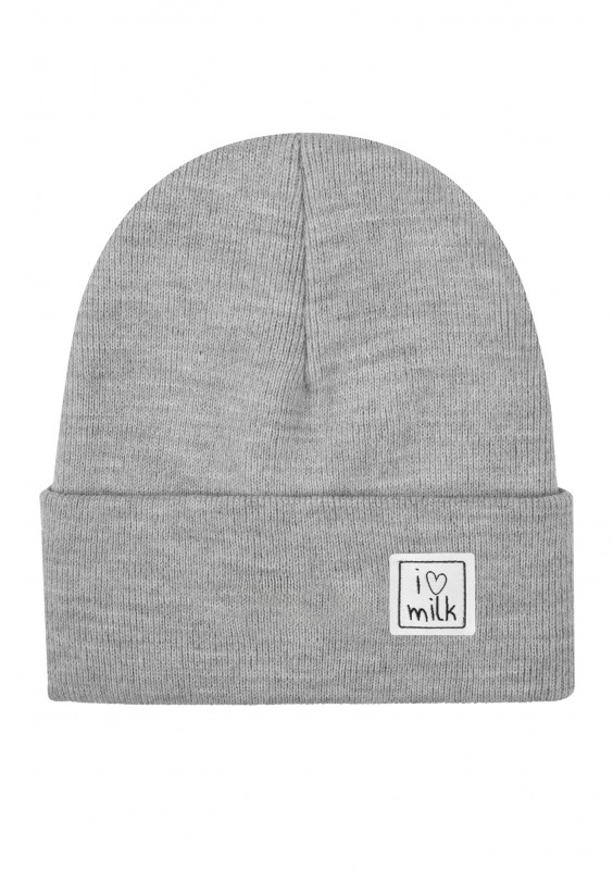 Winter grey melange kids beanie