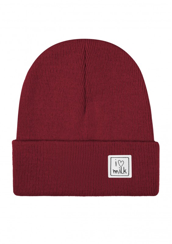Winter cherry red kids beanie