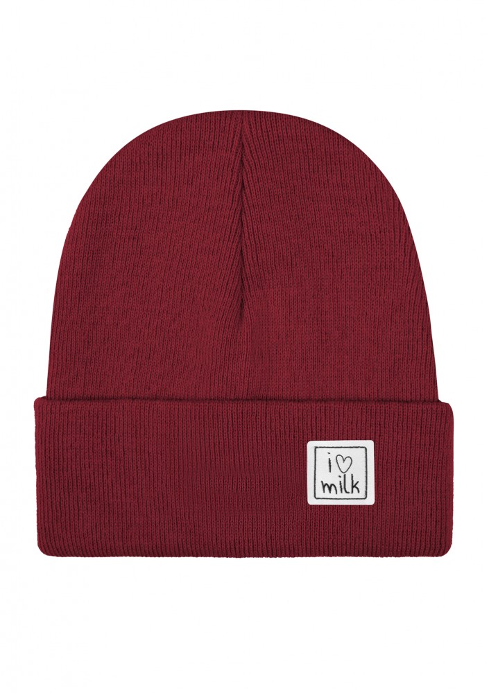 Winter cherry red kids beanie