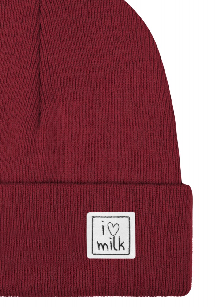 Winter cherry red kids beanie