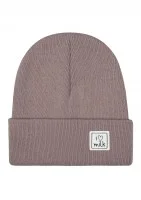 Winter taupe kids beanie