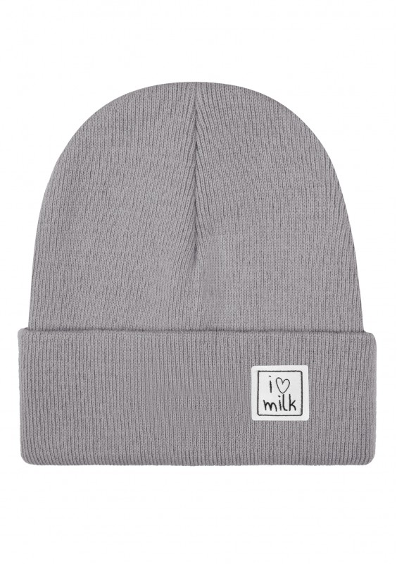 Winter grey kids beanie