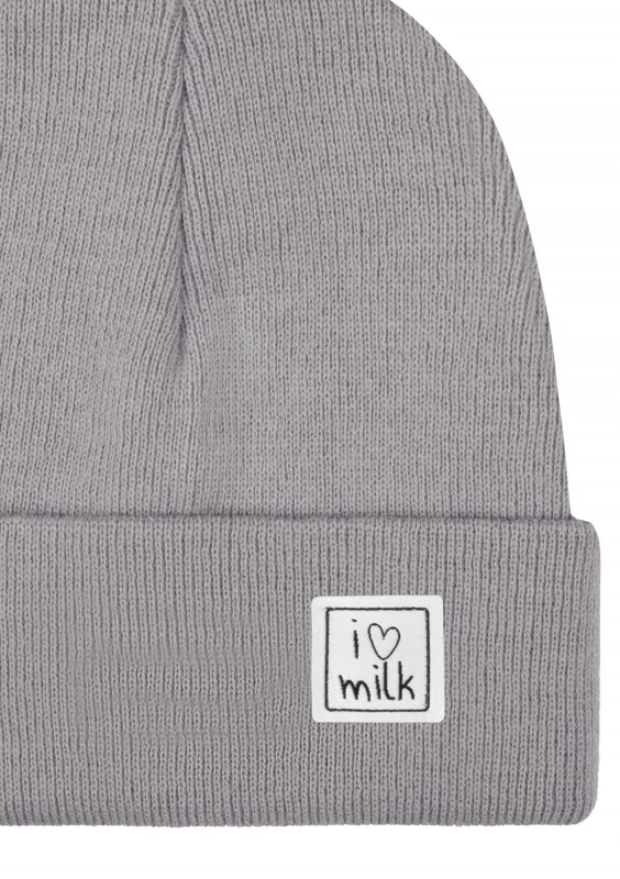 Winter grey kids beanie