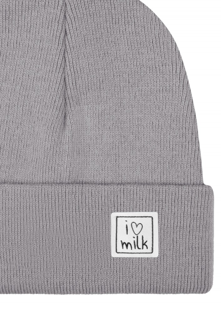 Winter grey kids beanie