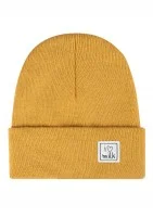 Winter yellow kids beanie