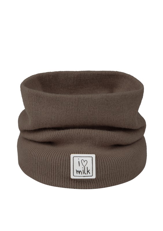 Kids brown knitted snood