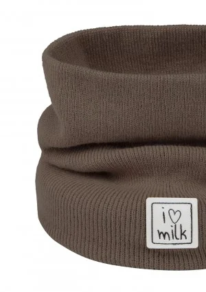 Kids brown knitted snood