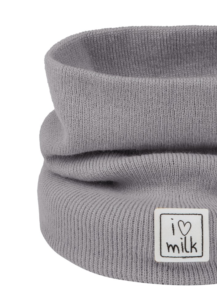 Kids grey knitted snood
