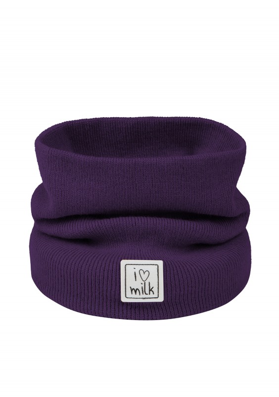 Dzianinowy komin dziecięcy Purple