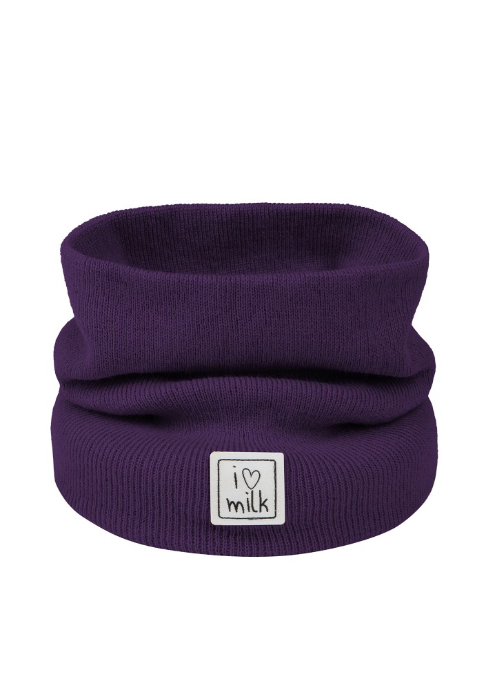 Dzianinowy komin dziecięcy Purple