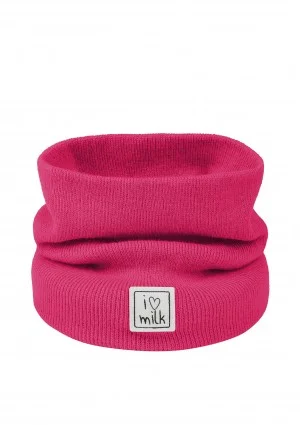 Kids raspberry pink knitted snood