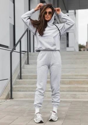 Pure - Grey melange hoodie