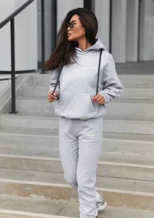 Pure - Grey melange hoodie