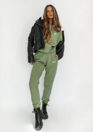 Pure - Spodnie dresowe Olive