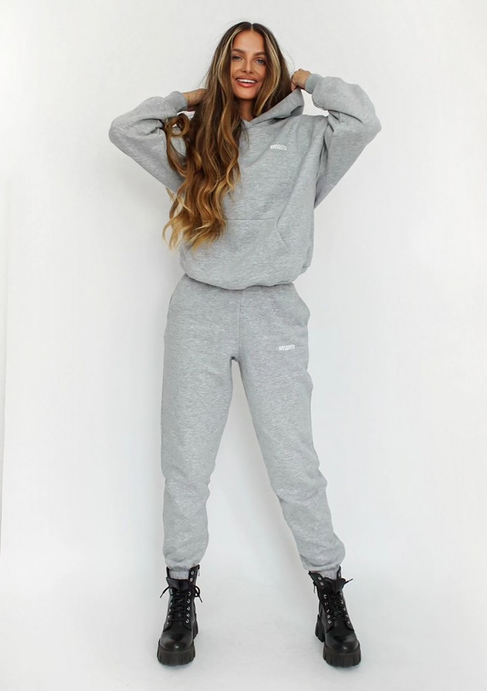 Pure - Bluza z kapturem Grey Melange