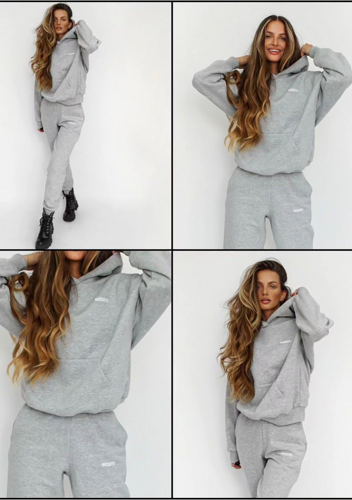 Pure - Bluza z kapturem Grey Melange