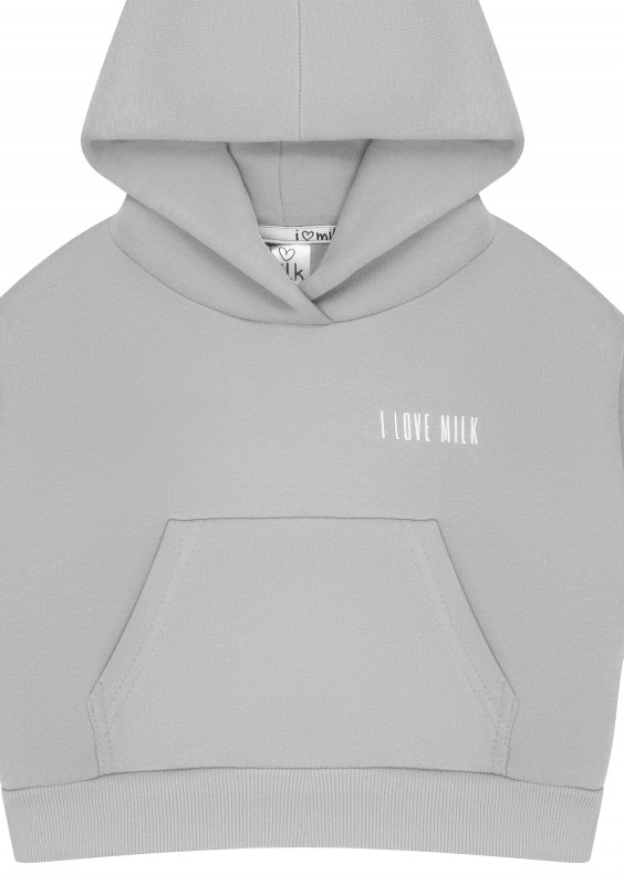 Pure - Bluza dziecięca z kapturem Gray Rock