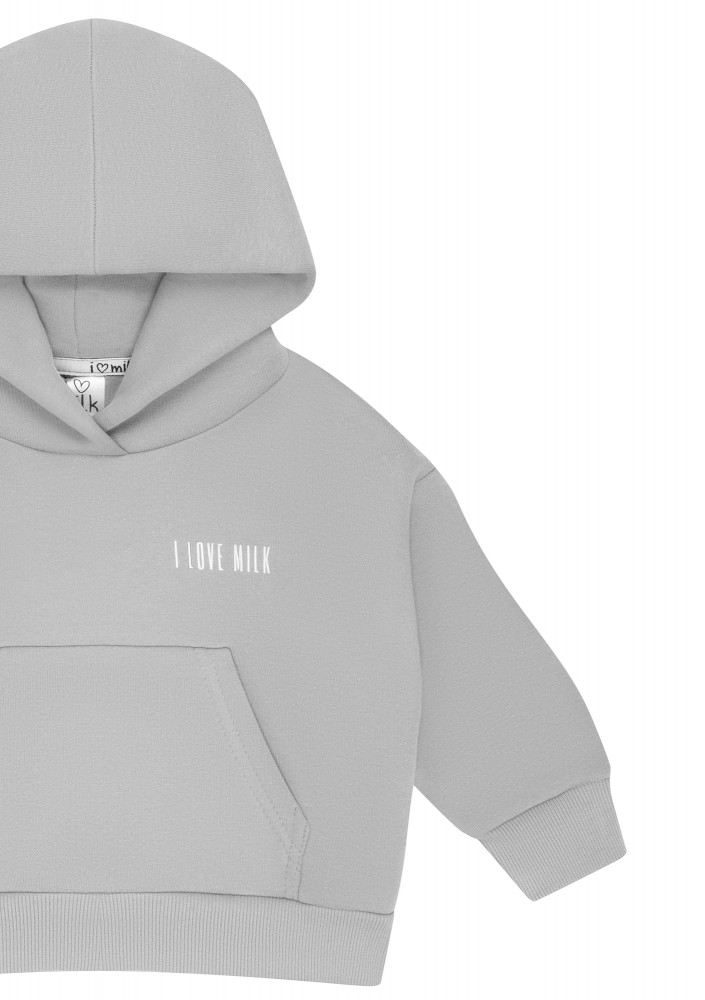 Pure - Bluza dziecięca z kapturem Gray Rock