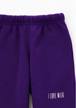 Pure - Deep purple kids sweatpants