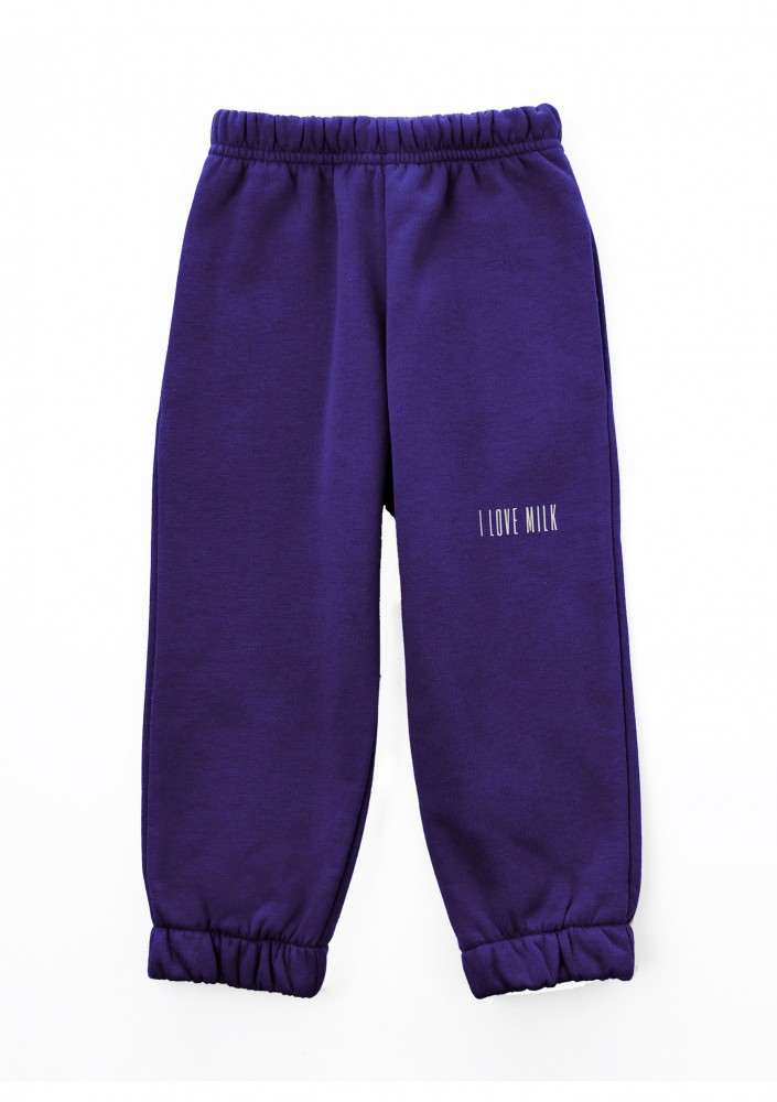 Pure - Deep purple kids sweatpants