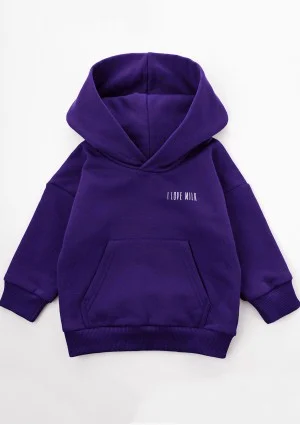 Pure - Bluza dziecięca z kapturem Deep Purple