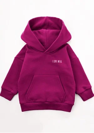 Pure - Bluza dziecięca z kapturem Blueberry