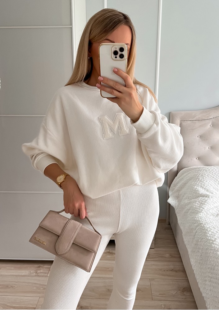 Hype - Ecru knitted legging