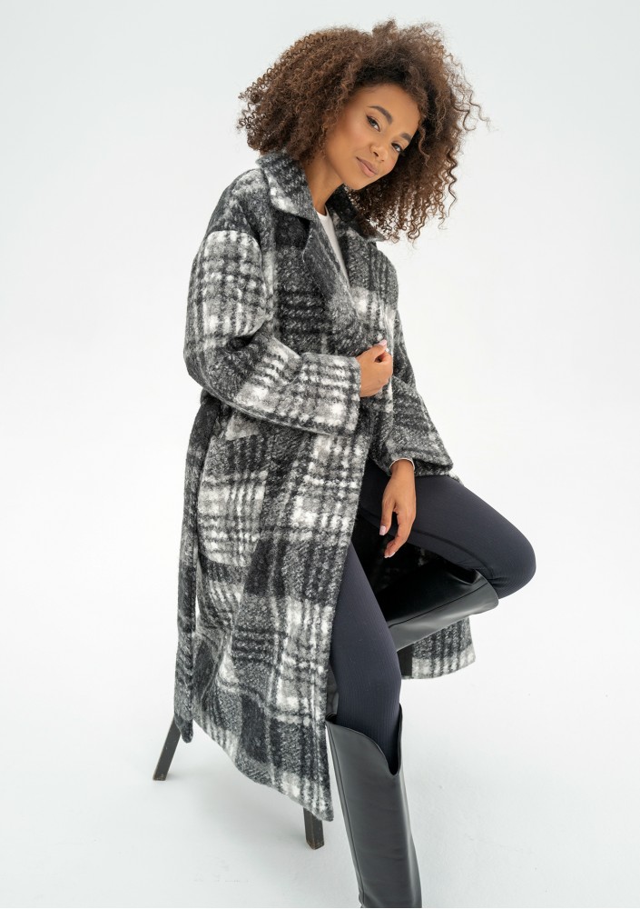 Blade - Checked boucle coat
